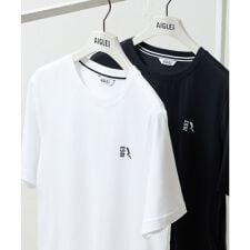 2枚セット ワンポイントロゴ刺繍 2パック半袖Tシャツ