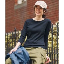 ボートネック 七分丈 Tシャツ