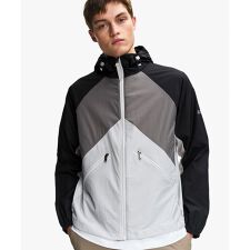 撥水 超軽量 リップストップ バイカラー ナイロンブルゾンジャケット