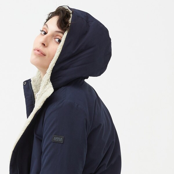 AIGLE 撥水 ボア リバーシブル フーディリジャケット 撥水 ボア リバーシブル フーディ ジャケット | エーグル(AIGLE
