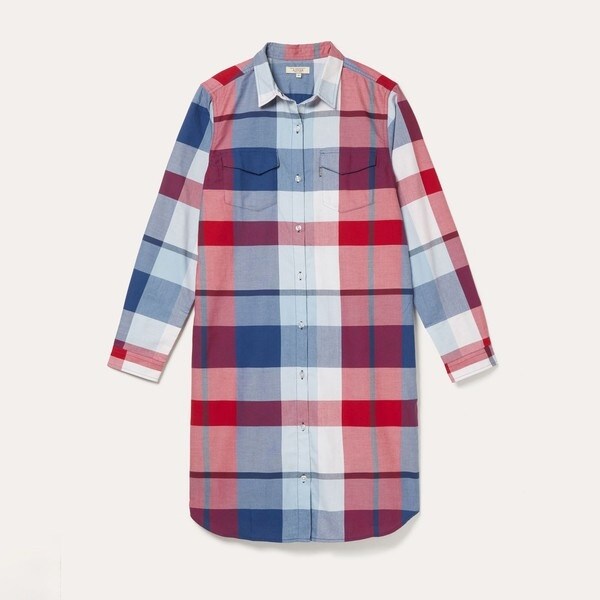 AIGLE - シャツ ブラウス DFT チェックチュニックシャツ DFT チェックチュニックシャツ | エーグル(AIGLE) | マルイ