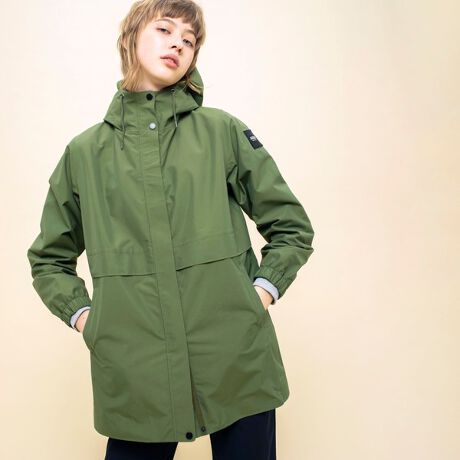 AIGLE カーキ マウンテンパーカー ジャケット アウトドア ナイロン 
