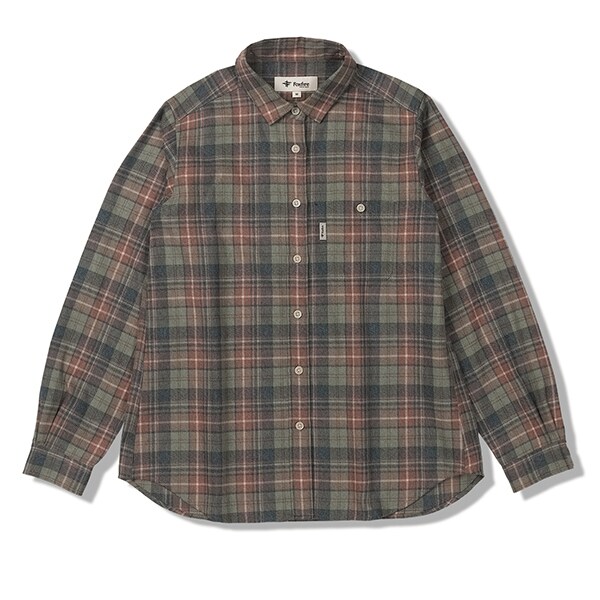 フォックスファイヤー（Foxfire）/【吸汗速乾】【UVカット】【保温】ＴＳメランジチェックシャツ 吸汗速乾】【UVカット】【保温】TSメランジチェックシャツ