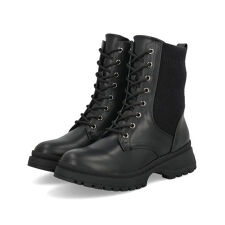 heal me ニットコンビレースアップブーツ【耐水/幅広3E/滑りにくい/暖か裏起毛】編み上げ