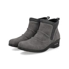 Recious Lab リシャスラボ ドレープショートブーツ 防水/滑りにくい/幅広4E