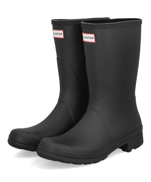 [�}���C]HUNTER �n���^�[ UNISEX ESSENTIAL SHORT BOOT /�A�X�r�[�iASBee�j �u���b�N