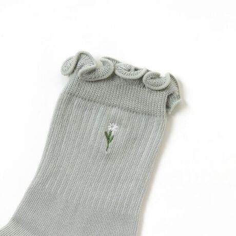ワンポイント刺繍ソックス エフオーオンラインストア F O Online V ファッション通販 マルイウェブチャネル