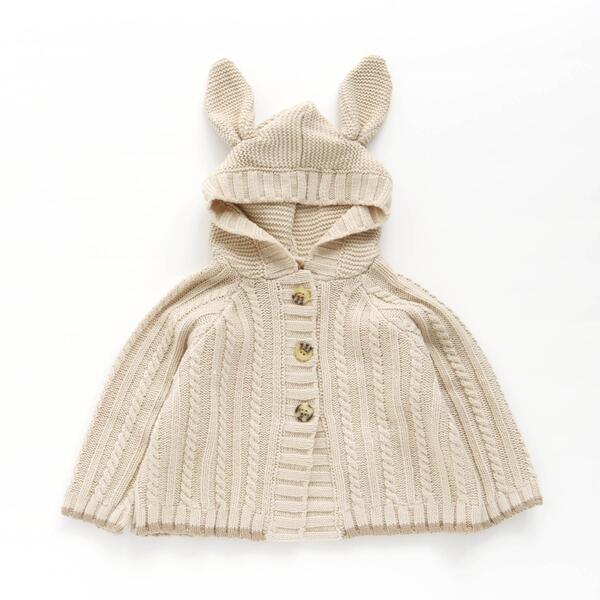 うさみみカーディガン BABY THE STARS SHINE BRIGHT うさ耳カーディガン