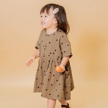 ドット柄ダブルガーゼワンピース | エフオーオンラインストア(F.O.  