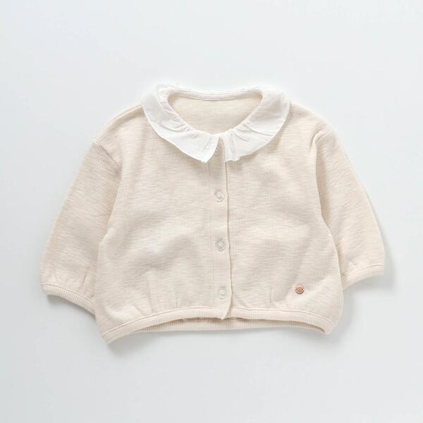 【美品】BABY ファー襟付きカーディガン BABY♪ファー襟付きカーディガン