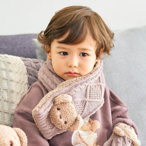 。 ˚ ⊹ヴィンテージ　アンティーク　小さめ　ベア⊹˚₊・ tiny bear モチーフマフラー | エフオーオンラインストア(F.O.