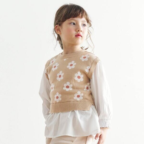 花柄ニットベストトップス | エフオーオンラインストア(F.O.Online