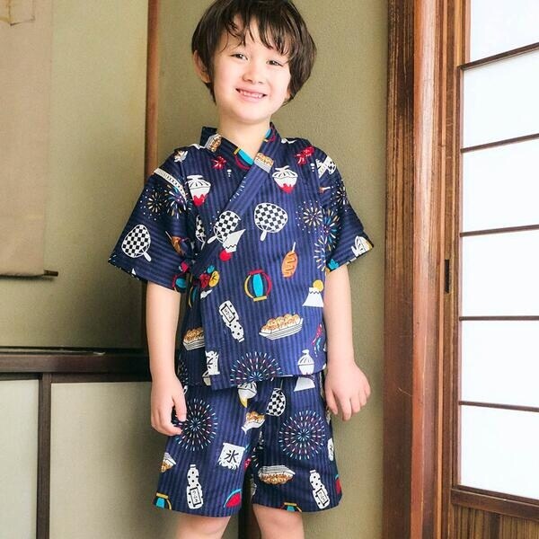 訳あり | アプレのはんなりBOYS甚平 アプレ cours les クール(apres レ 着物・浴衣・和小物