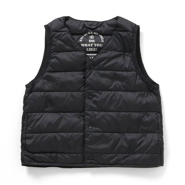 Black & White ダウンベスト ライトグレー Black & White ダウンベスト ライトグレー Black & White ダウンベスト