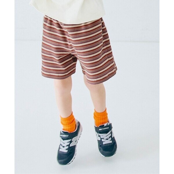 マルチボーダーワッフルハーフパンツ_ジュニア対応 | ピードット