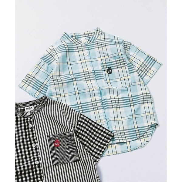 バンドカラー先染めシャツ_ジュニア対応 | ブリーズ(BREEZE