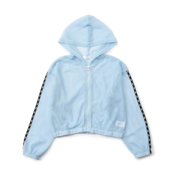 メッシュパーカーホワイト 予約 メンズ服 ひんやりメッシュ長袖パーカー 接触冷感 涼感
