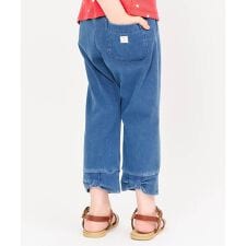 ひんやり後ろリボン/7days Style pants_接触冷感  8分丈