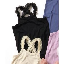 WEB限定 ひんやりメッシュクロスストラップキャミ_吸水速乾_接触冷感