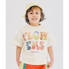 FLOWERSフォトプリントTシャツ