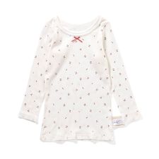 GIRLSリブ長袖肌着