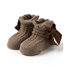 アプレ レ クール(apres les cours)のリボンベビーソックス