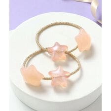 星・リボンモチーフヘアゴムセット