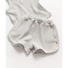 ワッフルショートパンツ  ショート丈