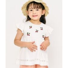 3柄フルーツモチーフ刺繍Tシャツ