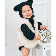 アプレ レ クール(apres les cours)のベビーボアベスト