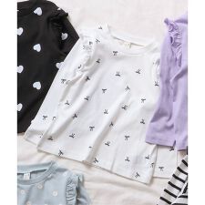 WEB限定 肩フリルTシャツ/7days Style | アプレ レ クール(apres les cours)