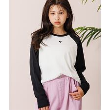 アルジー(ALGY)のラグランワンポイントロンT