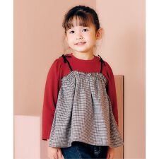 アプレ レ クール(apres les cours)のワッフルドッキングフレアトップス