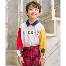 ディズニーキャラクター衿付きＴシャツ