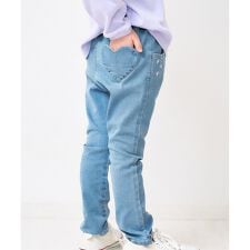 アプレ レ クール(apres les cours)のハート刺繍スリムきゅんパンツ  10分丈