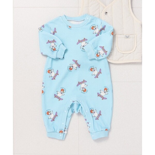 カラフルビーンズ 総柄カバーオール | ミキハウス