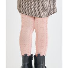 アプレ レ クール(apres les cours)のハートケーブル柄レギンス