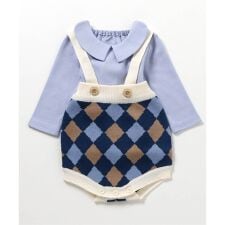 アプレ レ クール(apres les cours)のニットサロペット＆インナーセット