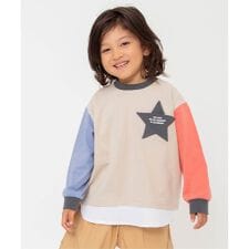 ブリーズ(BREEZE)のWEB限定 スターポケットレイヤード風Tシャツ