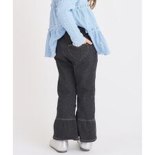WEB限定 ハートポケット裾フリルパンツ  10分丈