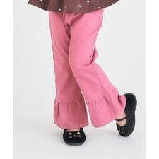 WEB限定 ハートポケット裾フリルパンツ  10分丈