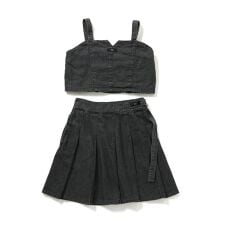 アルジー(ALGY)のデニムビスチェセットアップ