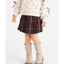 アプレ レ クール(apres les cours)のプリーツスカート風キュロット  ショート丈