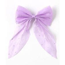 ビジュー付きチュールヘアクリップ