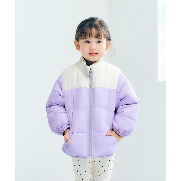 カラフルビーンズ 裏ボアフリース リバーシブル総柄ジャンパー