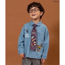 ディズニーキャラクター/デニムシャツ『ミッキーマウス』
