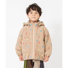 ブリーズ(BREEZE)の2色2柄 総刺繍フード付き中綿ジャケット