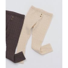 ケーブルニットレギンス  10分丈