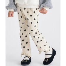 ハート・花柄裾フリルきゅんパンツ  10分丈