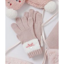 アプレ レ クール(apres les cours)のリボンファー手袋